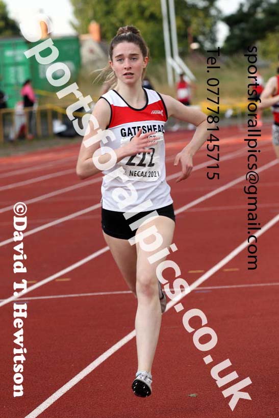 800 metres, 2021 North East Grand Prix 6, Monkton, Wednesday, August 4th. Photo: David T. Hewitson/Sports for All Pics